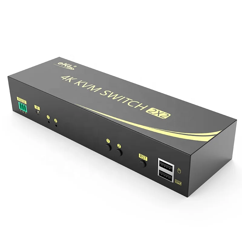  2 в Выход HDMI KVM переключатель 4K 60 Гц Поддержка 0 HDCP с двумя
