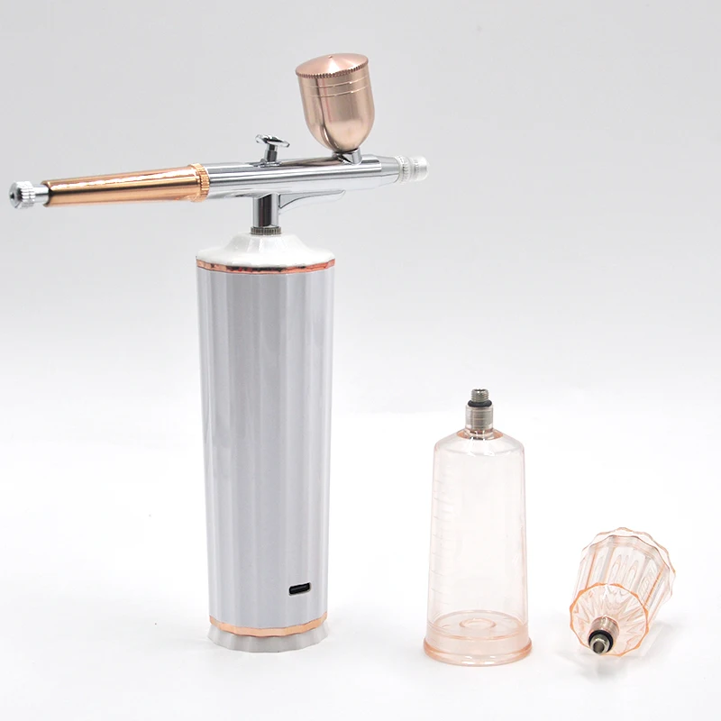 Portable Face Water Oxygen Compressor Nano Mist Spray Device Skin Analyzer Spray Gun Skin Care Device