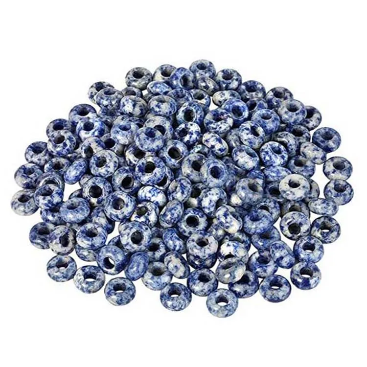 ML Natural Amethyst Gemstone Beads for Jewelry Making Rondelle Large Hole Loose Beads Pack of 10 Green Aventurine 8x14 mm