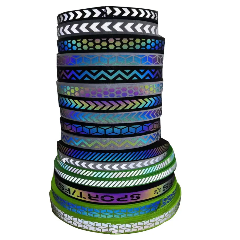 Reflective Nylon Strap for Pet Leash and Collar Reflective in the Dark Nylon Webbing Pet Accessories