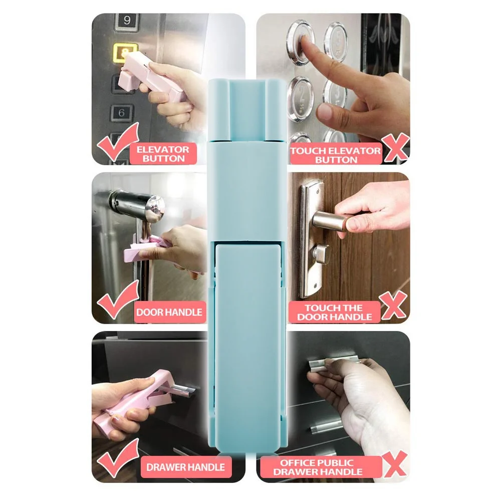 
New Little magic sanitary tool for epidemic prevention Press the elevator button/open door Zero contact tool with disinfection 