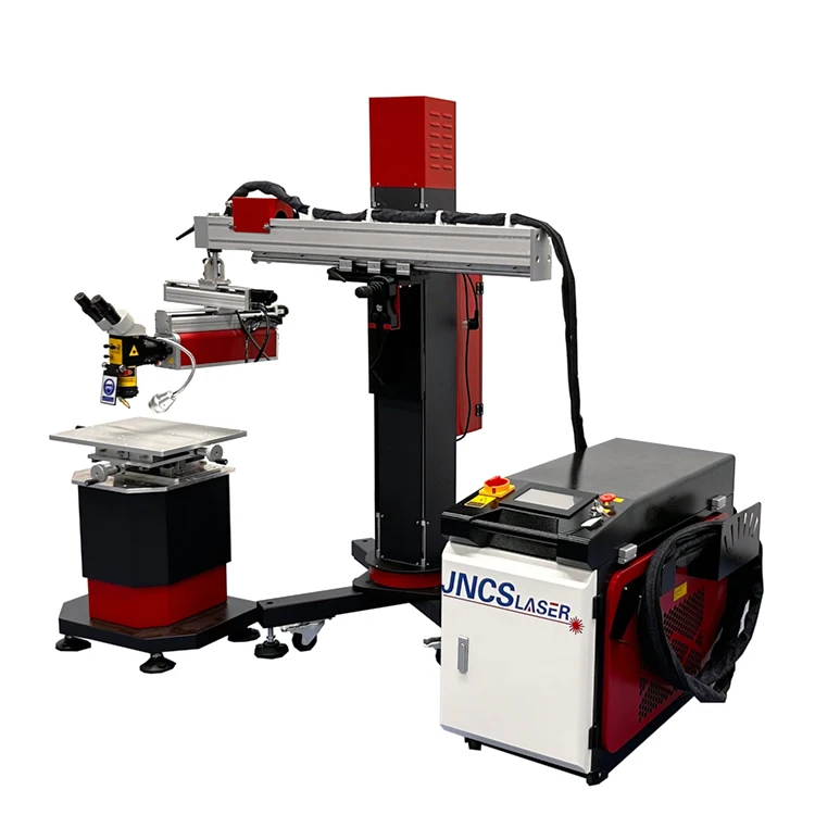 Boom Type fiber laser spot welding machine 1500w Fiber Laser Source For Steel metal Precision laser welder for mould repair