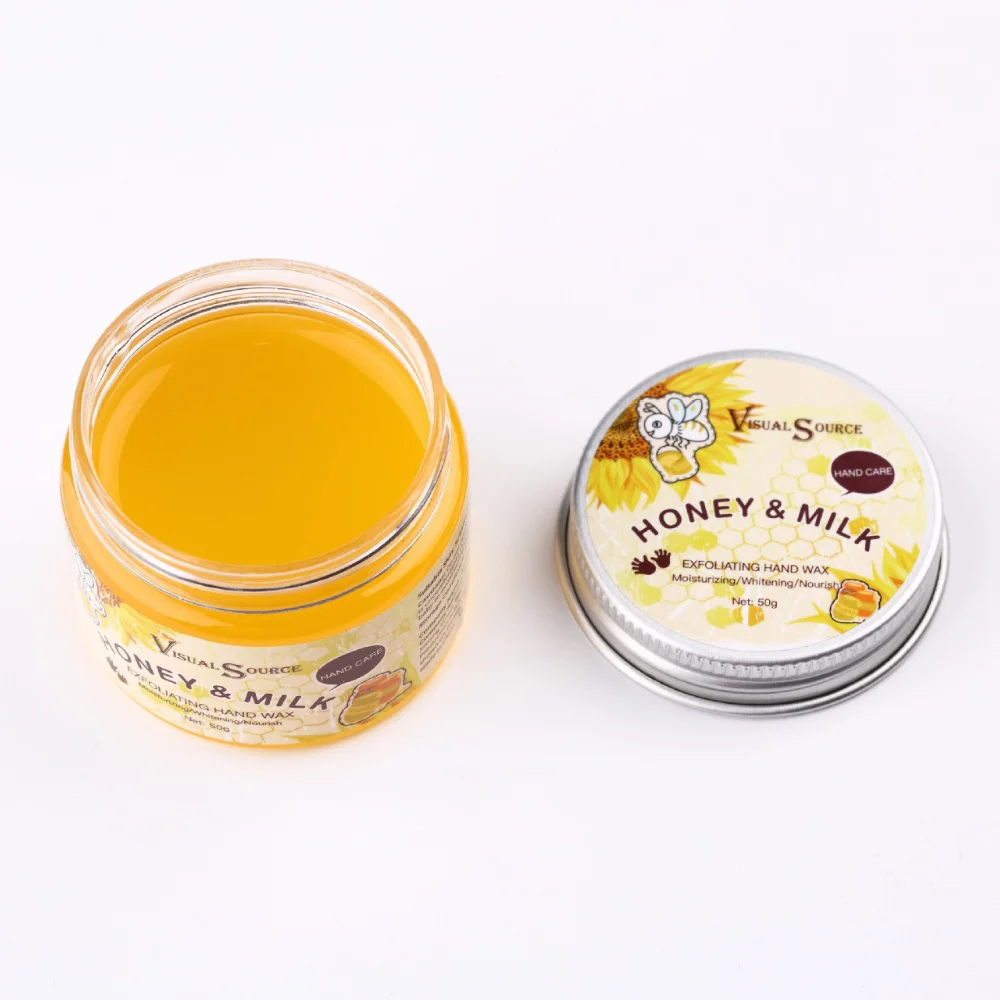 OEM ODM Private Label Hands Care Moisturizing Exfoliating Collagen Tender Hydrating Exfoliating Mask Honey And Milk Hand Wax
