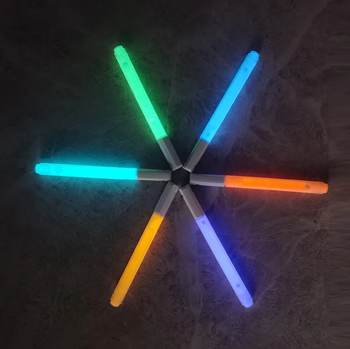 Passed EN71 clear glow in the dark chalk 3d neon liquid marker night glowing pen