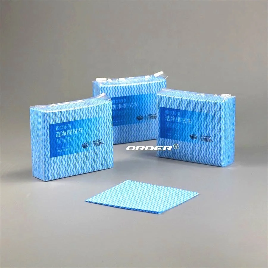 Restaurant kitchen Daily use printing reusable antibacterial foodservice non-woven cleaning cloths Towels