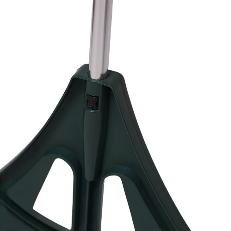 
Leaf Rake Lawn Rake Garden Rake with 157mm long Lightweight Aluminum Handle, Durable Plastic Head 26 Tines 