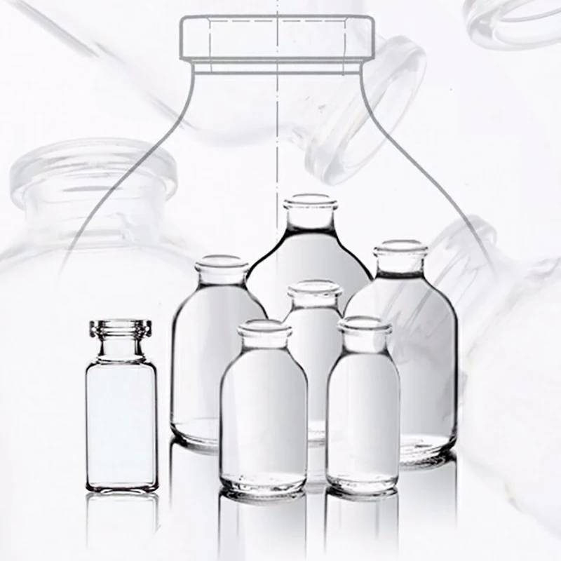 SPG 100ml Amber moulded glass vial with rubber stopper and caps