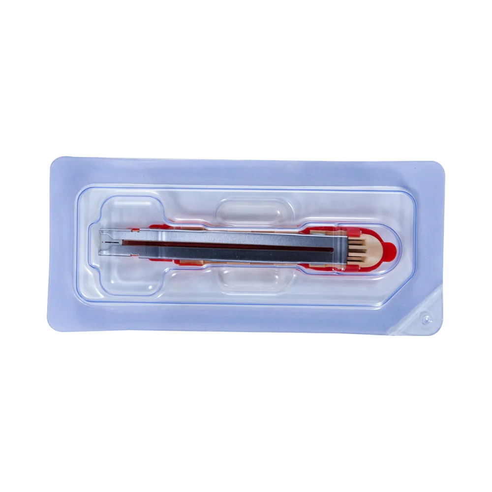 endoscopic linear cutter stapler and cartridge for surgical use with ce iso