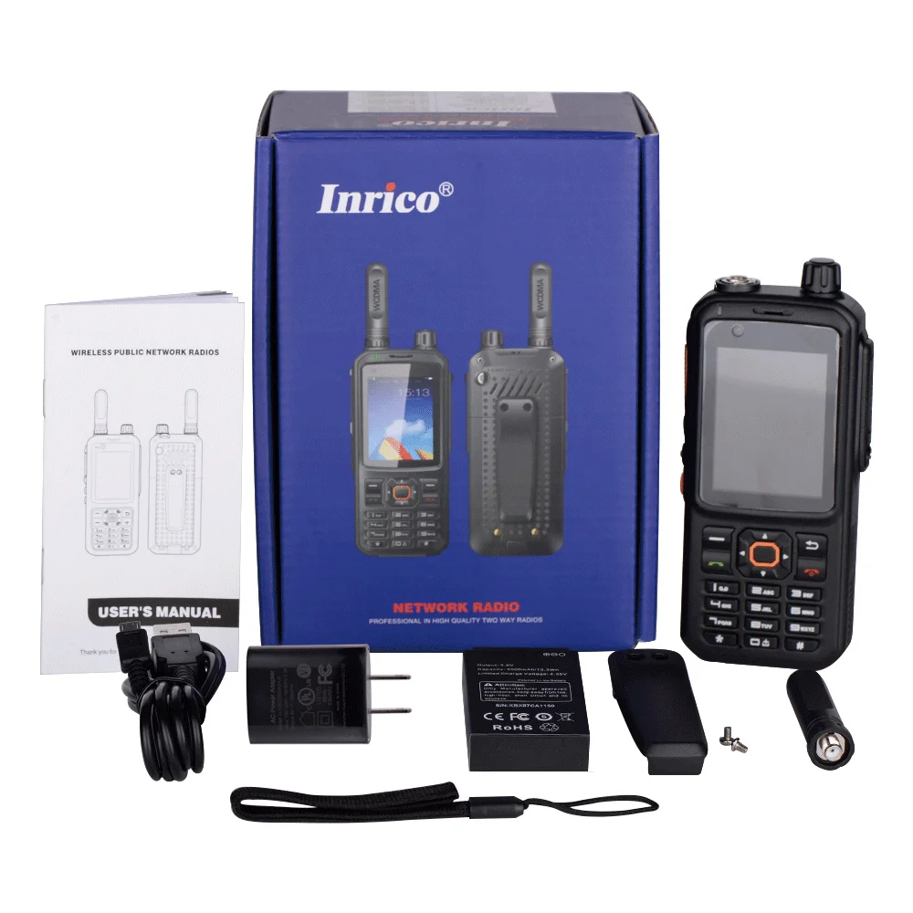  4G LTE сеть wifi gsm Двусторонняя глобальная Серверная рация inrico T320 с полной