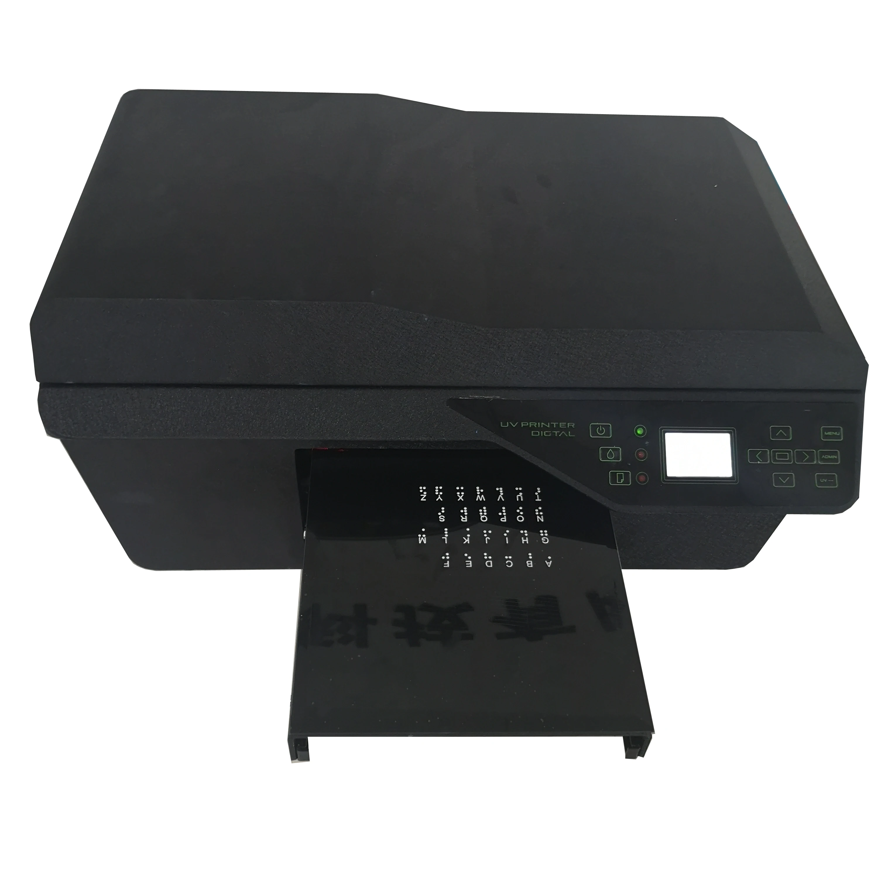 AMJ L800 Embossed effect for metal glass acrylic wood signs Braille printing machine uv printer