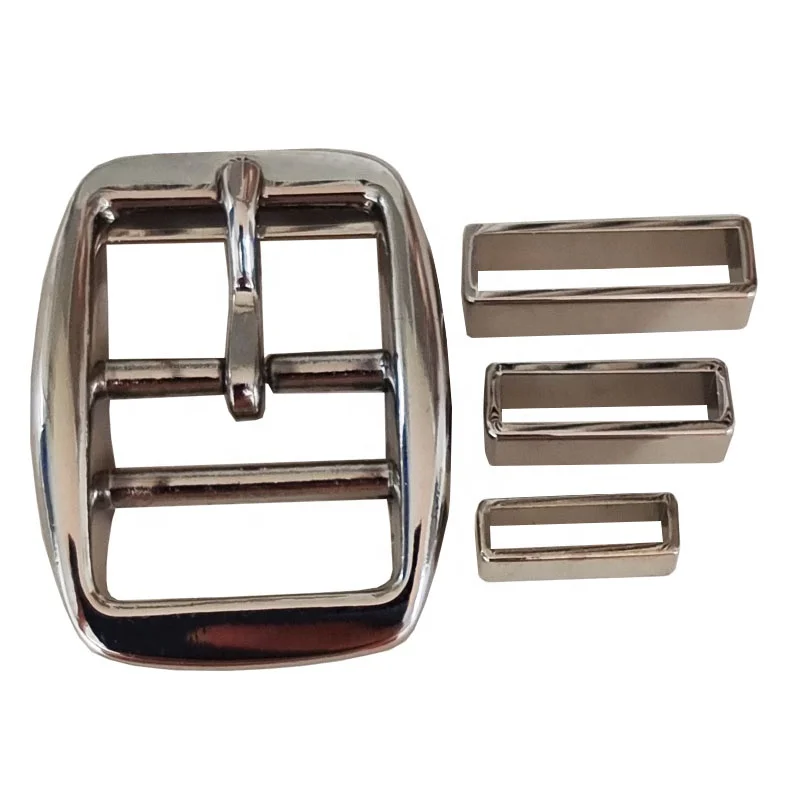 Premium pet hardware dog collar metal zinc alloy pin buckle with metal adjuster