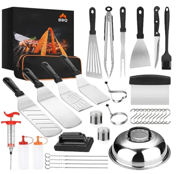Все в одном набор кухонных инструментов из нержавеющей стали для гриля ножи барбекю посуда столовых приборов пиццы