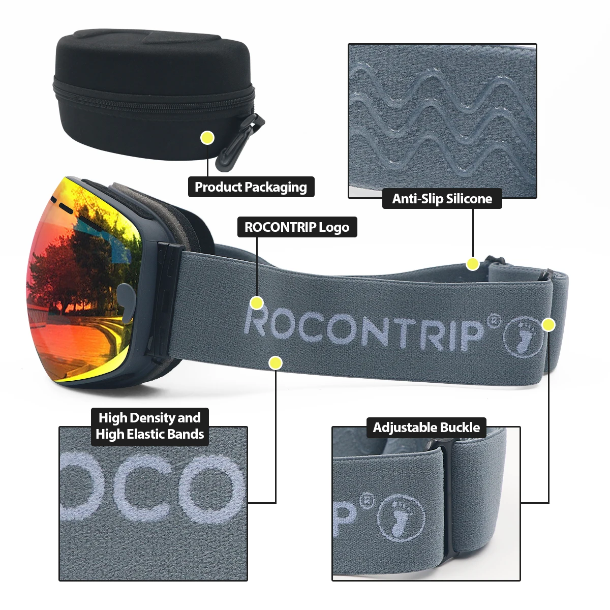 
Factory Wholesale sport goggles sunglass oem snowboarding goggles ski goggles magnetic 