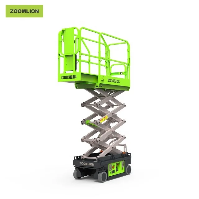Zoomlion MEWP hot-selling ZS0407DC 4m with cheap price scissor lift aerial work platform