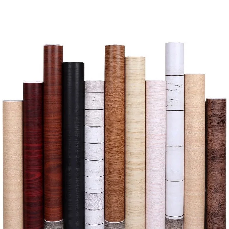 Hot Sale Solid Wood Design PVC Decorative Film in Roll Soft PVC Foil Covering For Furniture Kitchen Cabinet
