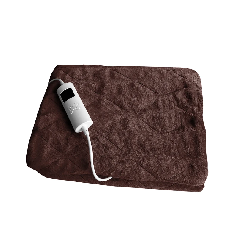 110V-120V ETL CETL Washable Fleece electric over heated Throw Blanket