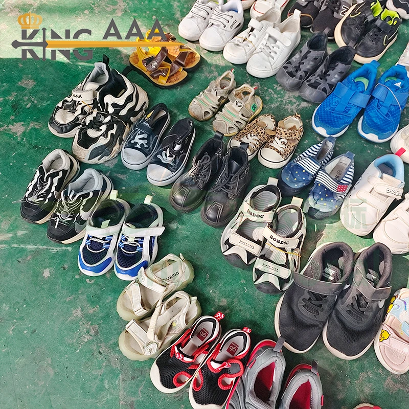 Branded Children Baby Casual Shoes Second Hand Ukay Ukay Bales Used Walking Shoes Stock Comfortable For Child