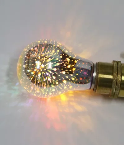 Fillux LED Fireworks 3D Effect Glass Led Decoration Lighting Star Heart Global Holiday Festival Christmas Party Bulb Strip Light