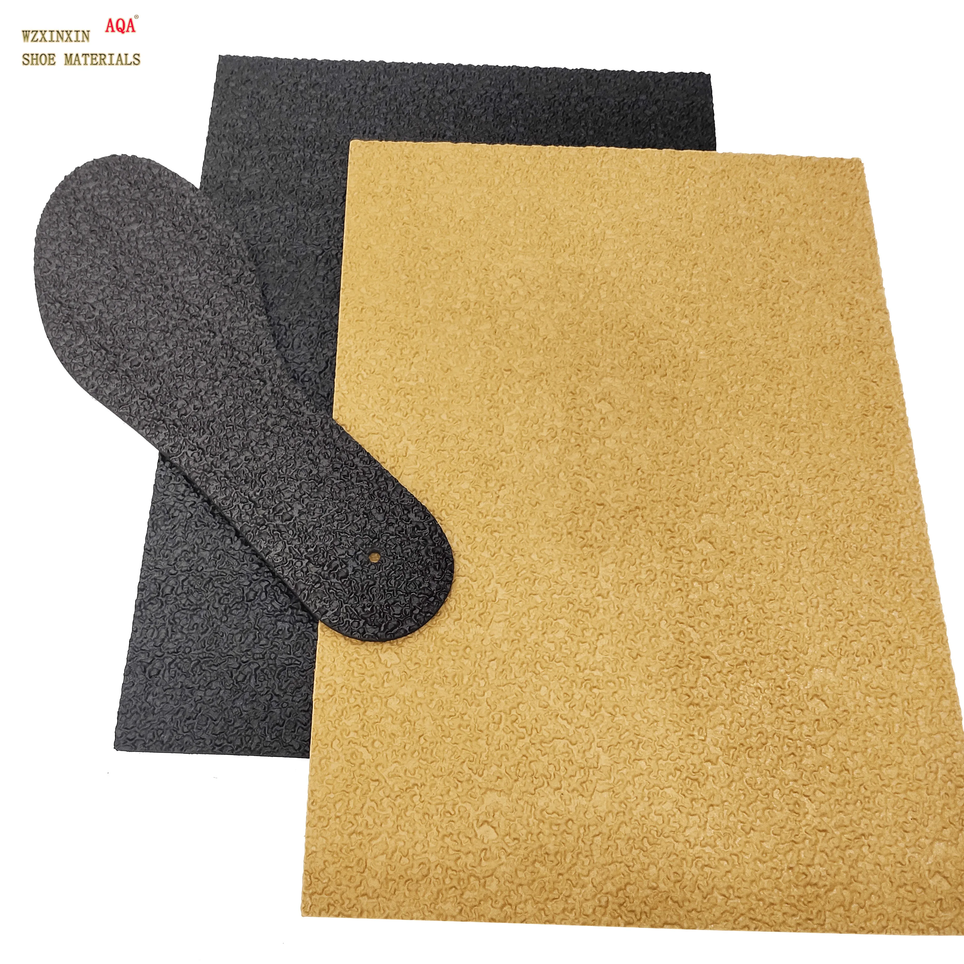 China factory wear resistant antislip wave with dots design rubber outsole sheet for sandals and slippers