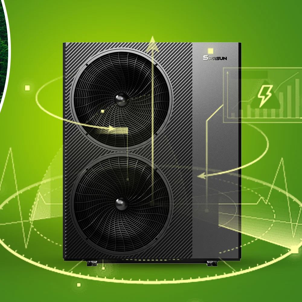 SG Ready Air Source Heat pump 220-380V single-block home central cooling heating air to water heating pump