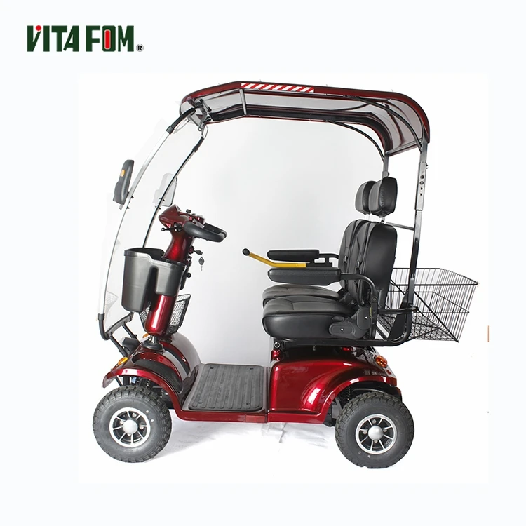 High Quality 1500w Four-Wheel Motor Long Range Electric Golf Cart Electric Mobility Scooter With 2 Seats