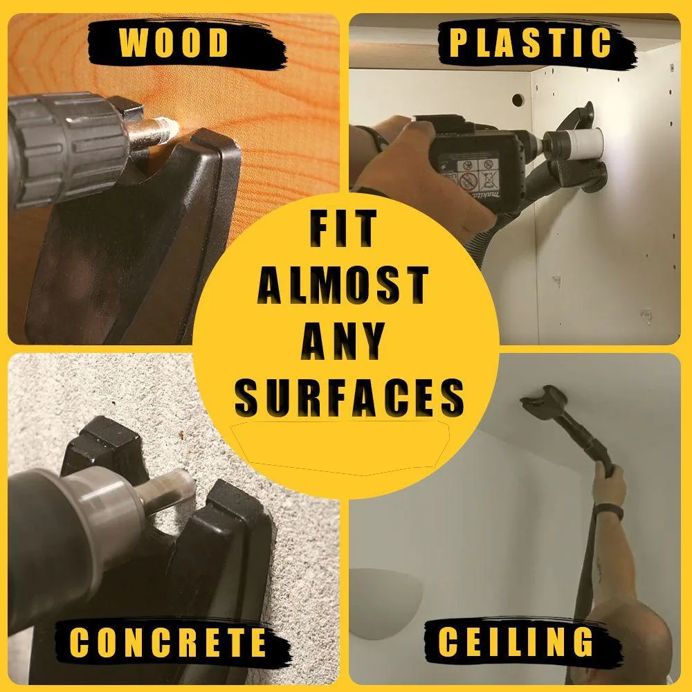 Dust Extraction Tool Electric Drill Dust Vacuum Suction Device Power Tool Accessories Upgraded Hand-Free Dust Collector