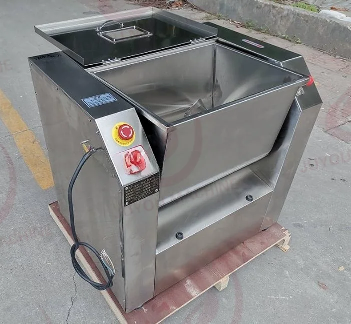 JUYOU Commercial Horizontal Dough Mixing Flour Bread Dough Mixer Noodle Spiral Mixer Kitchen Kneading Machine