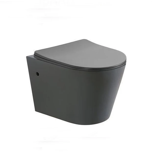 Italian Brown Wall Mounted Toilet Wash Down Hidden Water Tank Ceramic Sanitary Ware Decoration Wall Hung Toilet