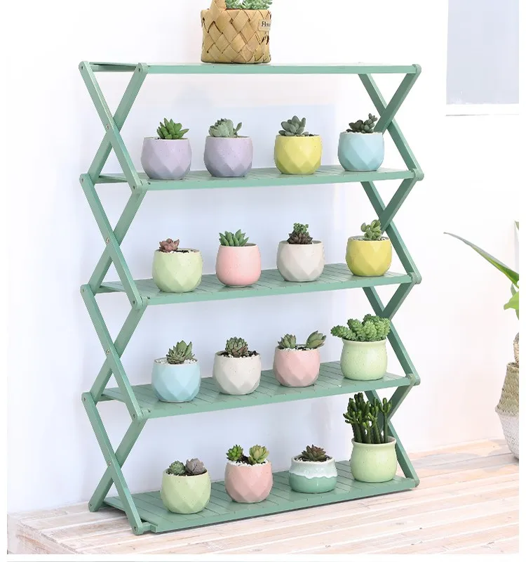 
Hot Sale Multi-function red flower stands plant shelf 