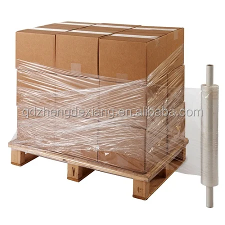 Manual Machine 17mic 500mm Heavy Duty Hand Stretch Wrap Film Roll Black Extended Stretch Film