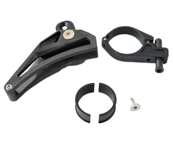 Custom cycling road bike chain guide parts CNC milling sandblasted and black anodized aluminium mountain bike chain guide set