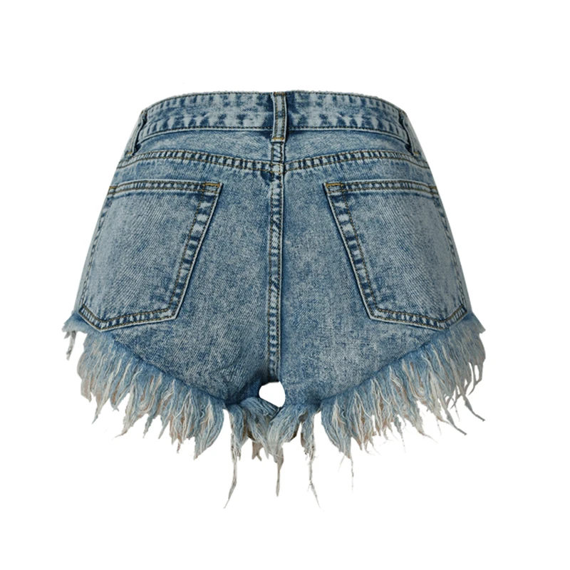 Wild Newest Fashion Jeans Shorts Women Patch Holes Women Demin Shorts