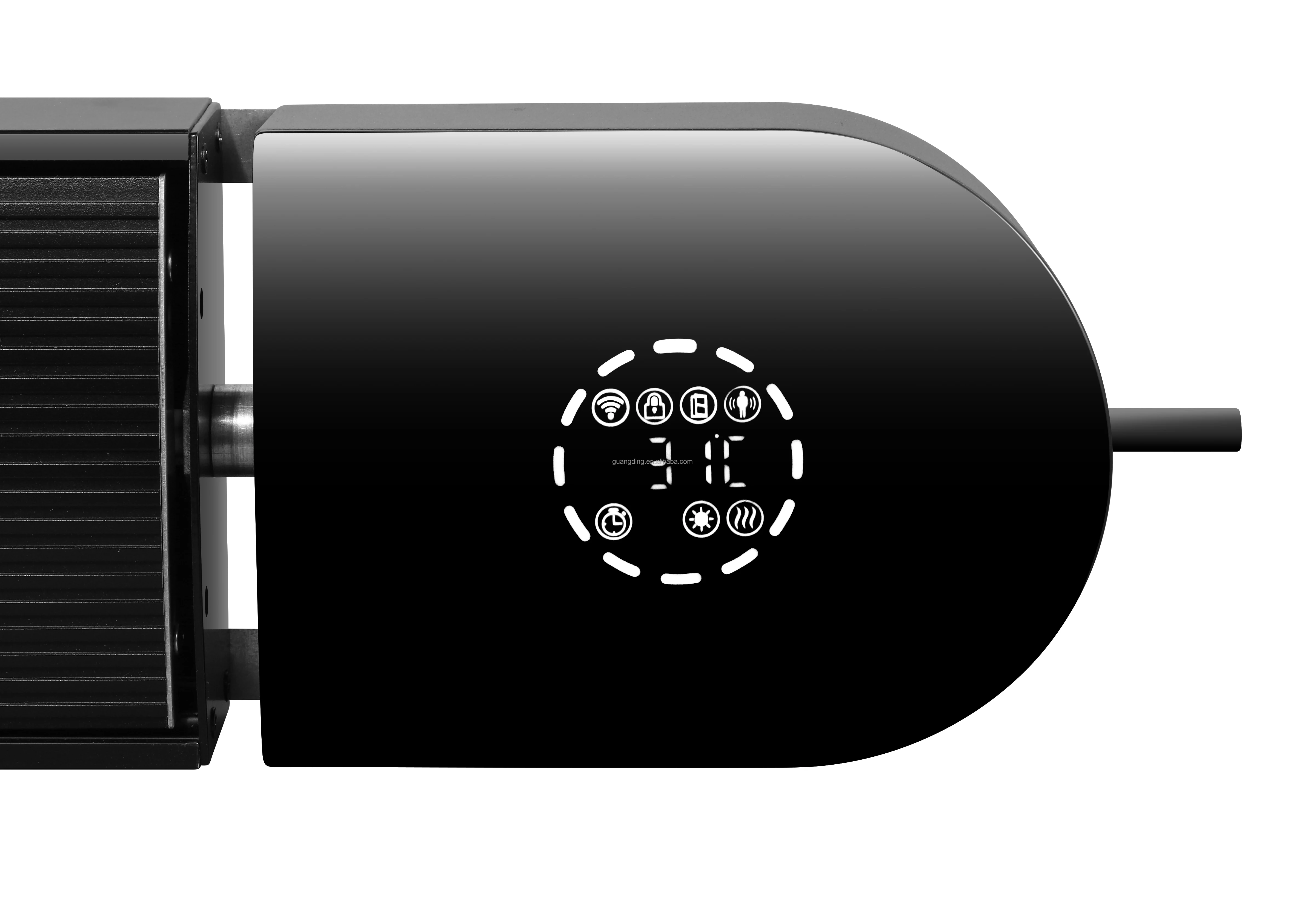 Smart Home Control Far Infrared Radiant IR Heater Wall-Mounted Big LED Display PTC Remote Control Timer WiFi Bathroom