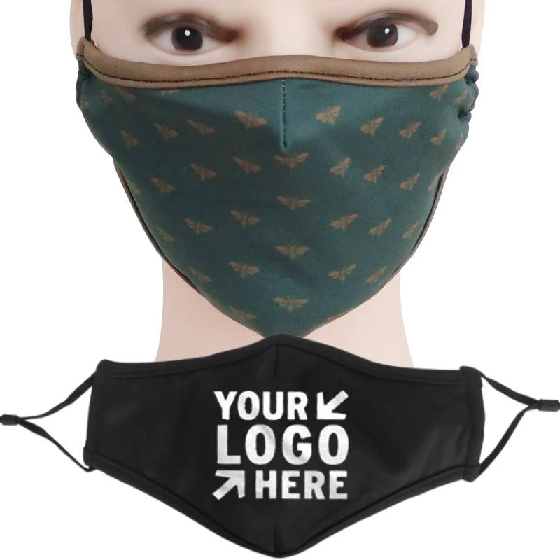 Party Face Maskes With Design Adjuster Maskes With Logo Face  Custom Cotton Maskes