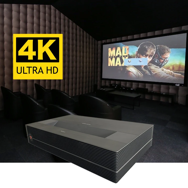 180 inch 150inch  HDR10  ultra short throw UHD ultra hd movie Android 10  native 4k cinema theatre laser projector 4k
