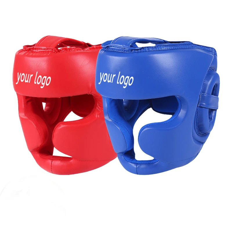 Fully enclosed boxing helmet competition training full face protection helmet  Muay Thai fighting monkey face protection