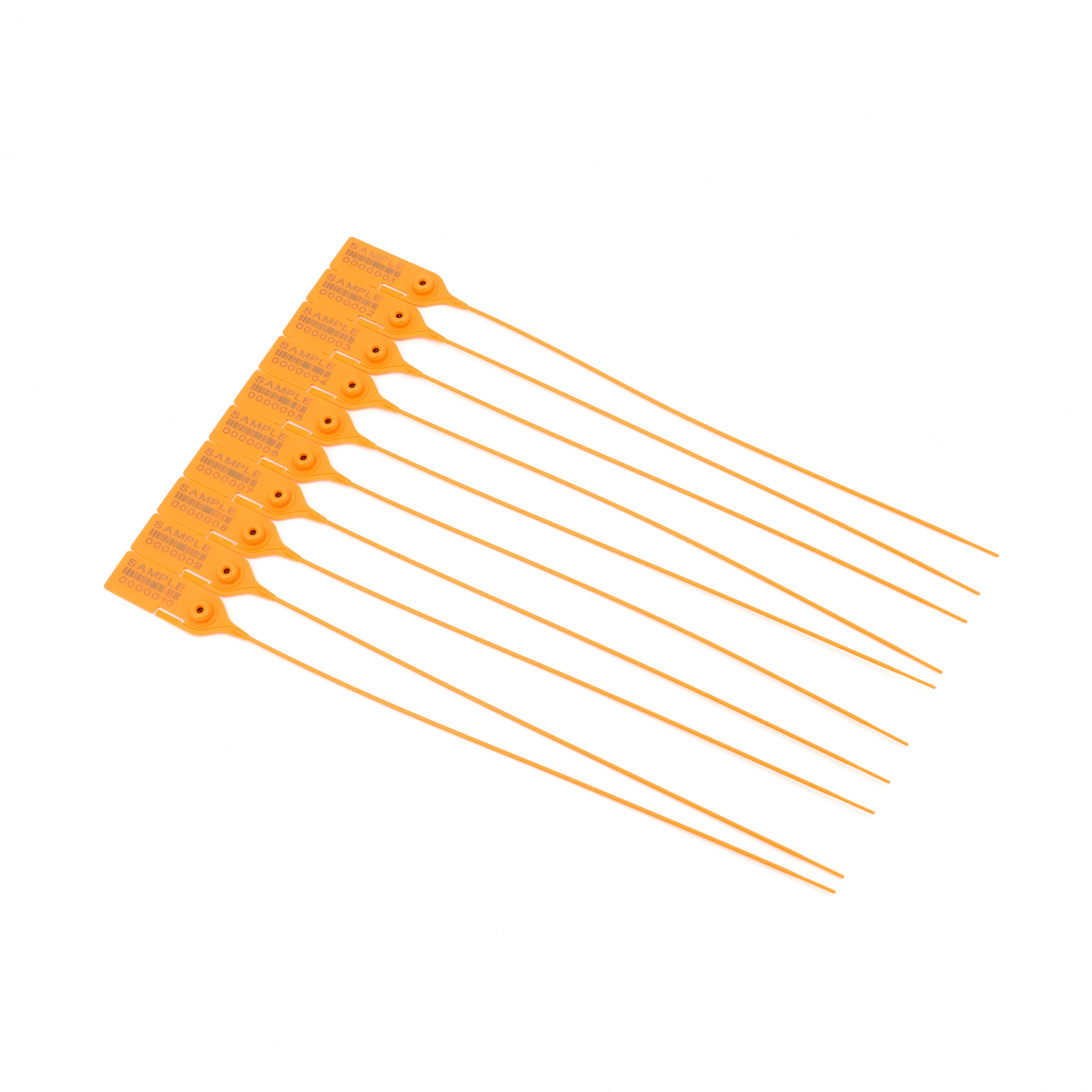 PP Plastic 360mm pull tight plastic security seal with tear-off