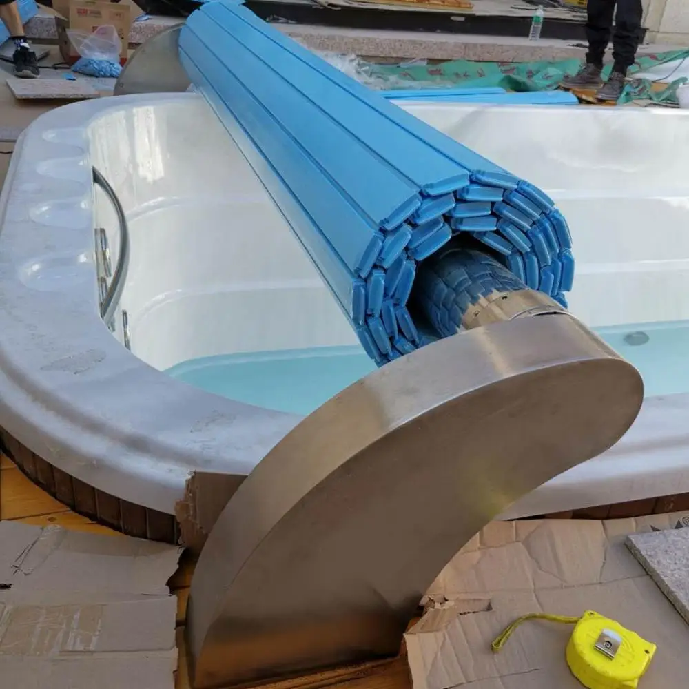 5Years warranty Cheap Price Automatic Solar Swimming Pool Covers with IP68 Waterproof Motor for above ground pool