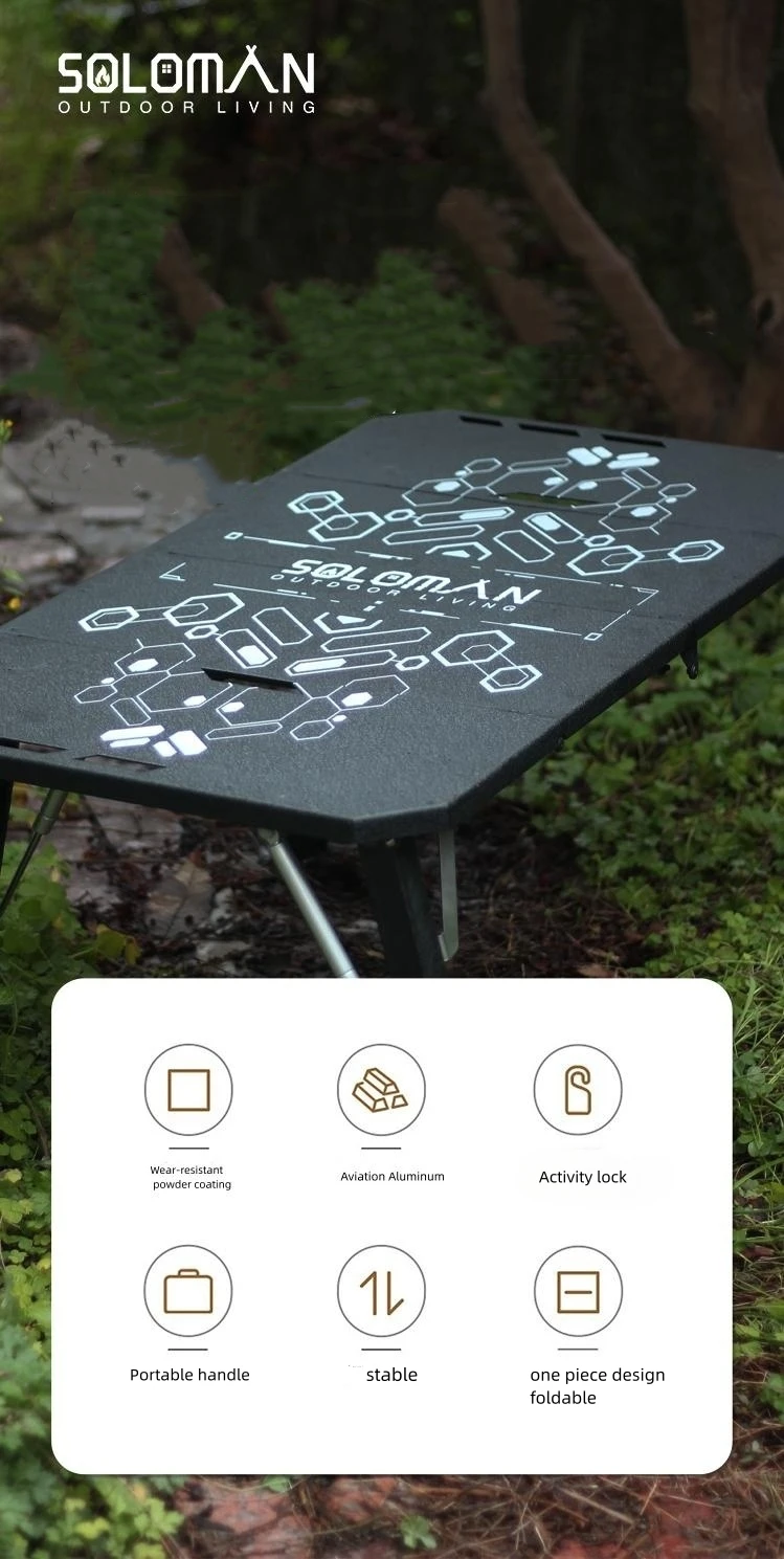 Hot Sell Outdoor Furniture Foldable Camping Table Aluminium Alloy Aluminum Ningbo Modern Panel Fold up Outdoor Furniture 5kg