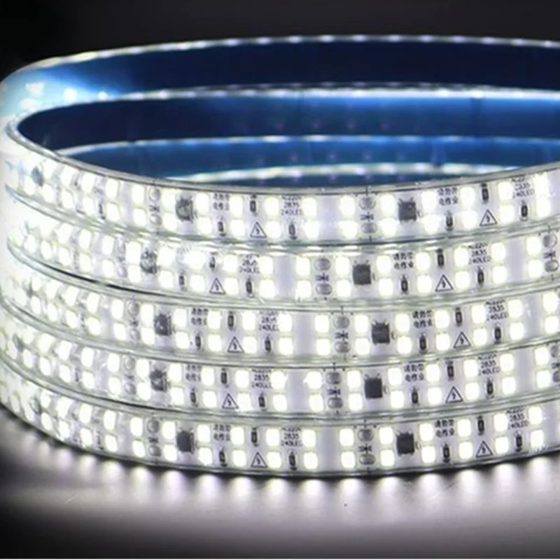 GMYH002 220V Double Row 240LED SMD 2835 12MM Width IP44 waterproof LED Strip Light FOR Outdoor Indoor Use