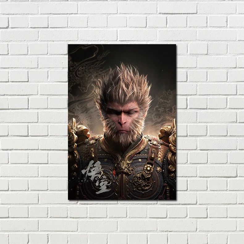 42*28 см новый оптовый аниме плакат черный миф Wukong настенный арт игровой бумажный