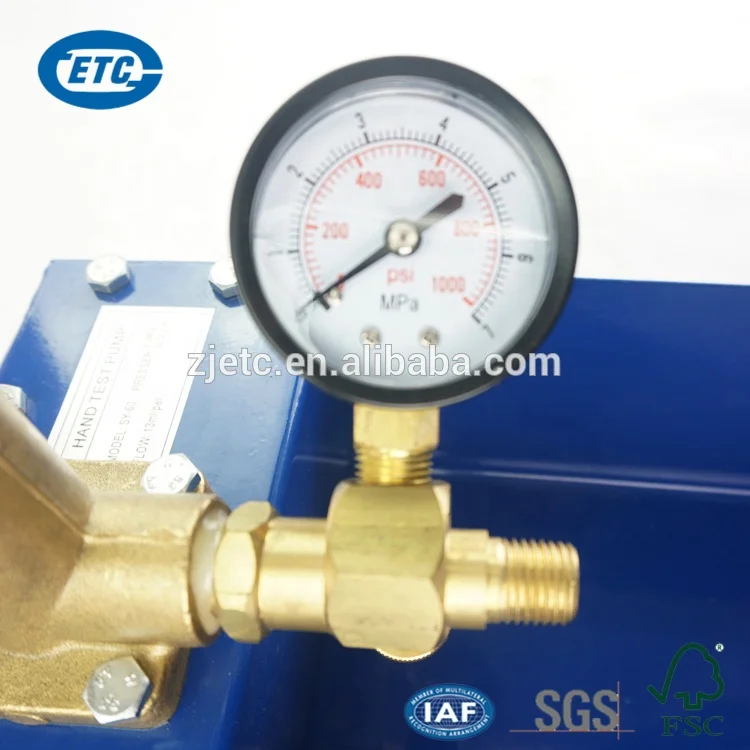 New Arrival Wholesale 160Bar Hand Operated Hydraulic Pressure Test Pump