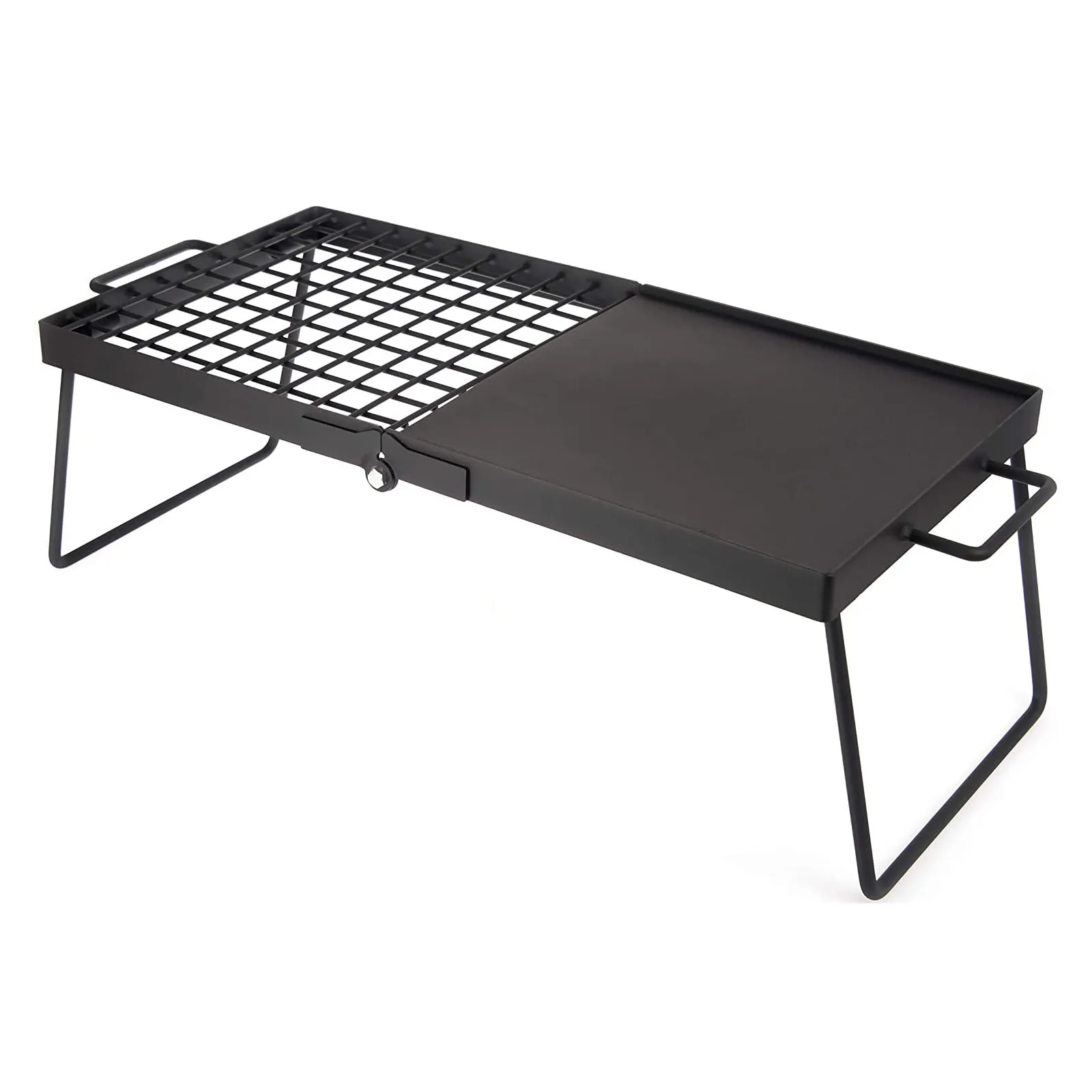 Custom Portable Outdoor Campfire Matt Surface Stainless Steel Hot Sale Steel Folding Barbecue Charcoal Grills