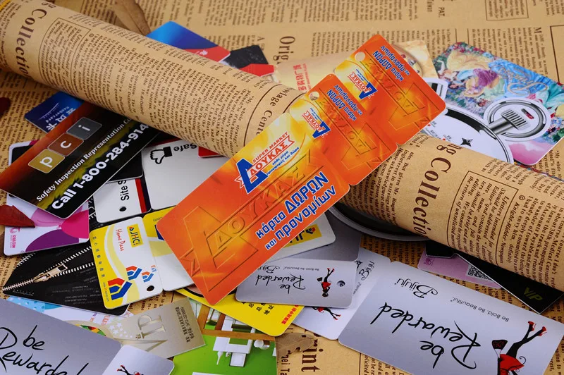 2022 Custom Logo Plastic Barcode Card Loyalty Member Reward Combo Card With Barcode Key Tags