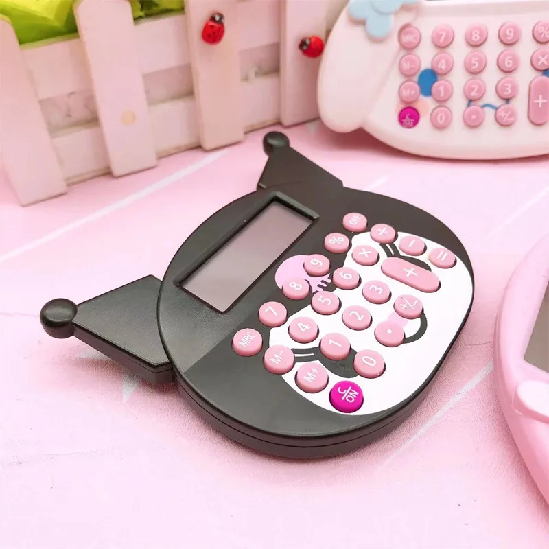 Allogogo Creative Stationary Kawaii Sanrios Pink Blue Kulomi Melody Kids Student Office San Rio Kuromis Calculator