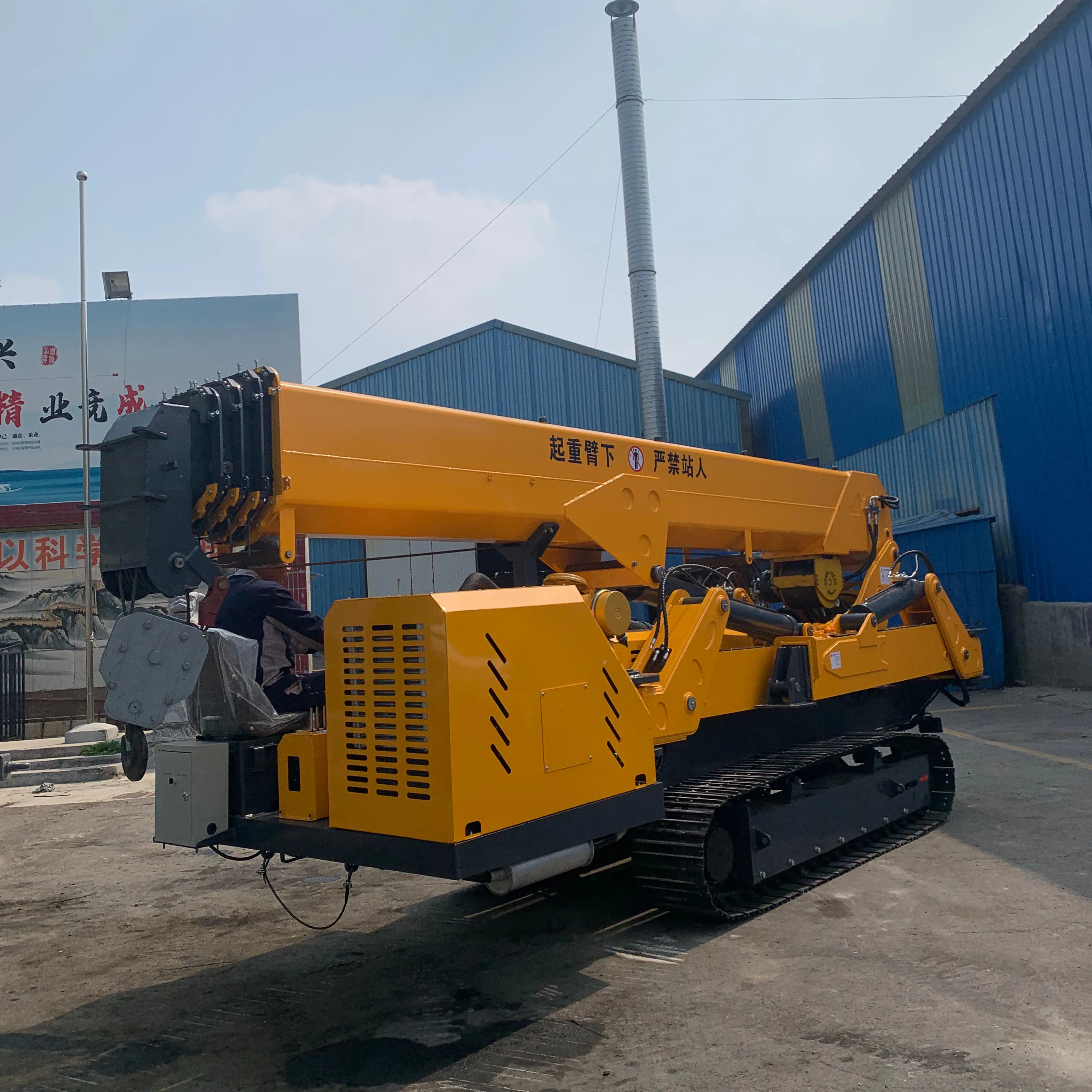 First-Class 3-12 Ton Mini Spider Crawler Crane Mountable Narrow Spaces Manufacturing Plants Farms 12 Ton Core Motor Pump