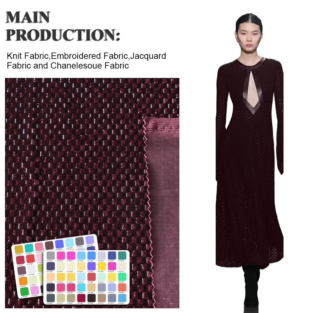 Lurex metallic striped cationic silver wide stripe heavy yarn dyed velvet fabric for suit skirt