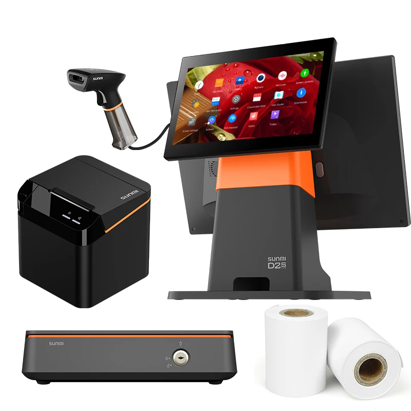 15 6 дюймовый электронный кассовый аппарат 8 + 2G pos-система для