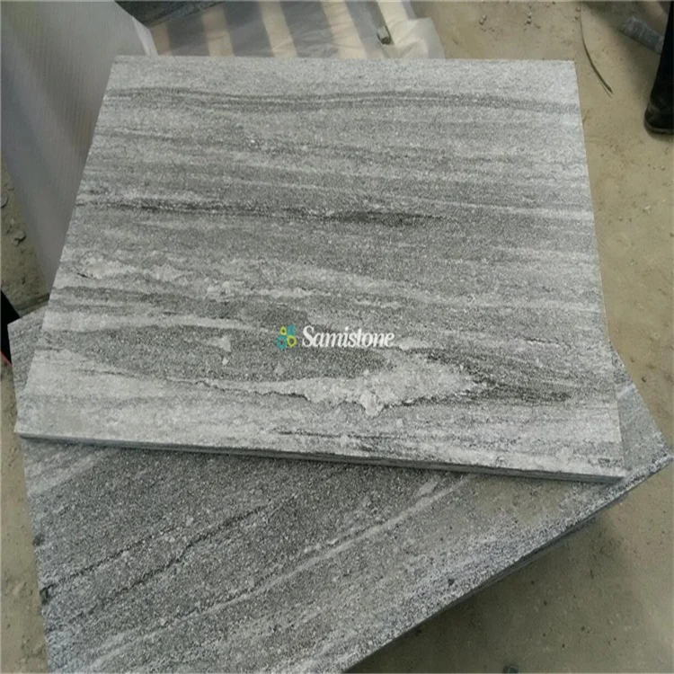 Samistone черный Сантьяго серый камень дешевая гранитная плитка