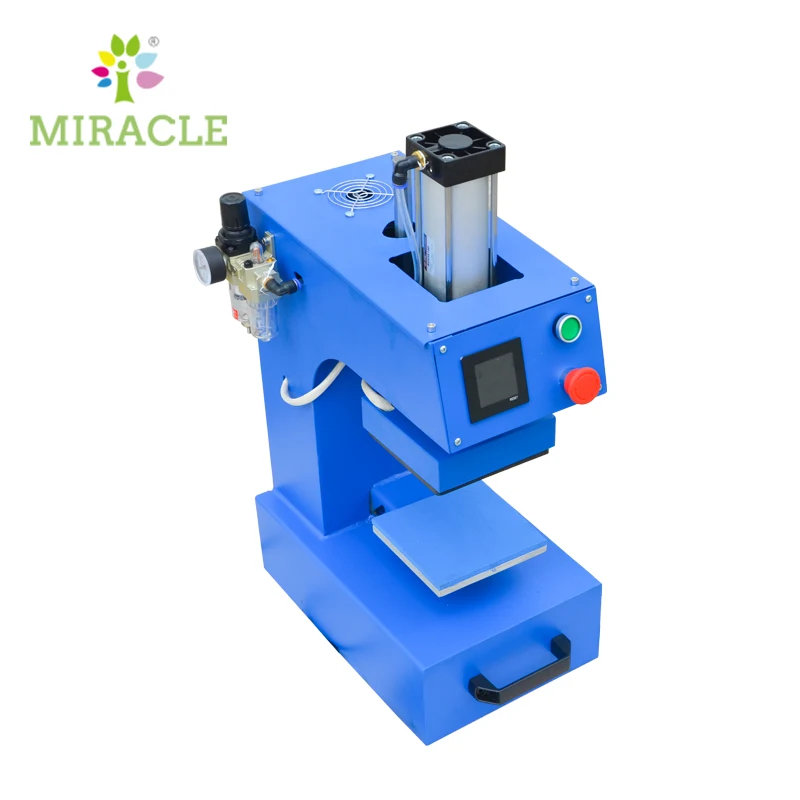 15x15 Heat Press Machine 15 X 15cm Pneumatic Logo Printing Machine For Small Size Textile Printing